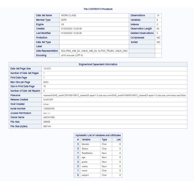 SAS Coding Project